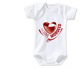 Body bebé me encanta Marruecos talla 3/6 meses mangas cortas