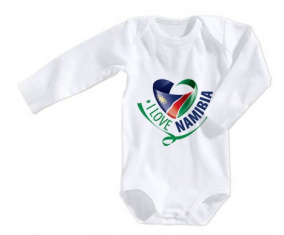 Body bebé I Love Namibia talla 3/6 meses mangas largas