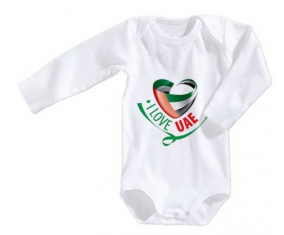 Body bebé me encanta la talla 3/6 meses de mangas largas de los Emiratos Árabes Unidos
