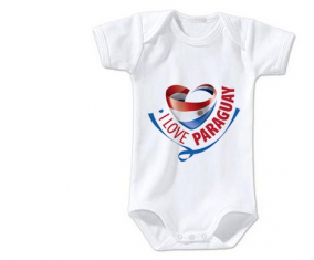 Body bebé me encanta Paraguay talla 3/6 meses mangas cortas