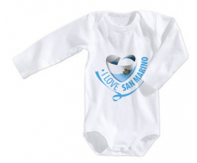 Body bebé me encanta San Marino tamaño 3/6 meses mangas largas