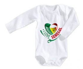 Body bebé me encanta Senegal tamaño 3/6 meses mangas largas
