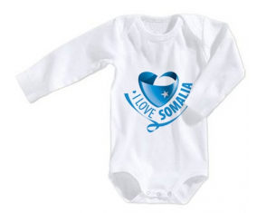 Body bebé I Love Somalia talla 3/6 meses mangas largas