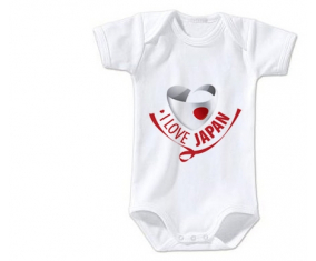 Body bebé I Love Japan talla 3/6 meses mangas cortas