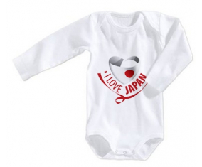 Body bebé I Love Japan talla 3/6 meses mangas largas