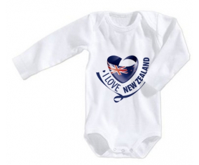 Body bebé I Love new Zelanda talla 3/6 meses mangas largas