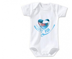 Body bebé me encanta Fiji talla 3/6 meses mangas cortas