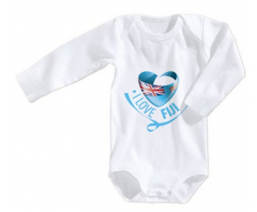 Body bebé me encanta Fiji tamaño 3/6 meses mangas largas