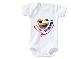 Body bebé me encanta Venezuela talla 3/6 meses mangas cortas