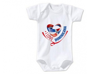 Body bebé me encanta Dominicana talla 3/6 meses mangas cortas