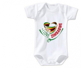 Body bebé me encanta Zimbabue tamaño 3/6 meses mangas cortas