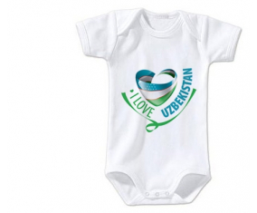 Body bebé me encanta Uzbekistán talla 3/6 meses mangas cortas