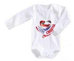 Body bebé I Love Croatia talla 3/6 meses mangas largas