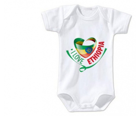 Body bebé me encanta Etiopía talla 3/6 meses mangas cortas