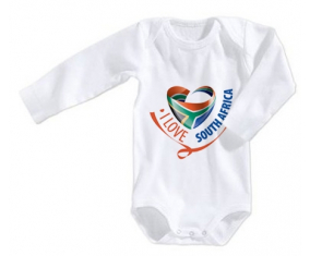 Body bebé I Love Sudáfrica talla 3/6 meses mangas largas