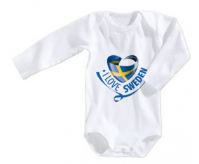 Body bebé I Love Sweden talla 3/6 meses mangas largas