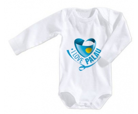 Body bebé I Love Palau talla 3/6 meses mangas largas