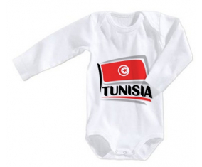 Body Baby Flag Túnez Diseño 1 talla 3/6 meses mangas largas