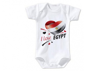 Body Bebé me encanta Egipto diseño 1 talla 3/6 meses mangas cortas