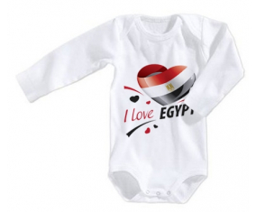 Body Bebé me encanta Egipto diseño 1 talla 3/6 meses mangas largas