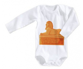 Body bebé egipcio esfinge estatua tamaño 3/6 meses mangas largas