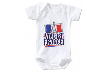 Body Baby Vive la France talla 3/6 meses mangas cortas