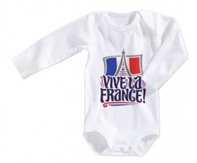 Body Baby Vive la France talla 3/6 meses mangas largas
