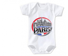 Body Baby City of Paris diseñan mangas cortas de 1 talla 3/6 meses