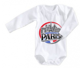 Body Baby City of Paris diseñan mangas largas de 1 talla 3/6 meses