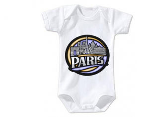 Body Baby City of Paris diseñan mangas cortas de 2 tamaños y 3/6 meses