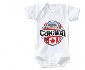 Body Baby Flag Canadá Tamaño 3/6 Meses Mangas Cortas