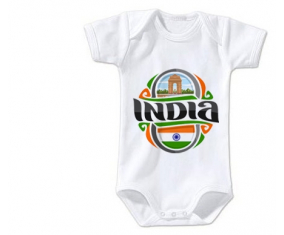 Body baby flag India talla 3/6 meses mangas cortas