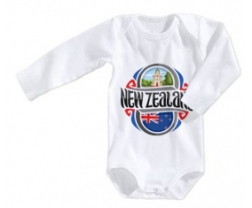 Body bebé Bandera new Zeland talla 3/6 meses mangas largas