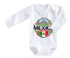 Body Baby Flag México Tamaño 3/6 Meses Mangas Largas