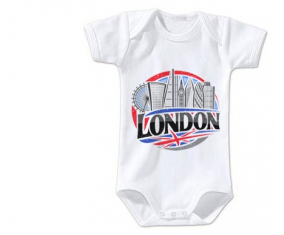 Body Baby City de Londres Tamaño 3/6 Meses Mangas Cortas