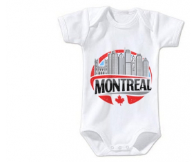 Body Baby City de Montreal Talla 3/6 Meses Mangas Cortas