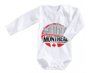 Body Baby City de Montreal Talla 3/6 Meses Mangas Largas