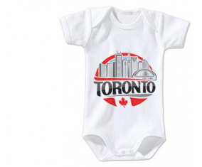 Body Baby City de Totonto Talla 3/6 Meses Mangas Cortas