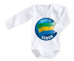 Body bebé hecho en gabón tamaño 3/6 meses mangas largas