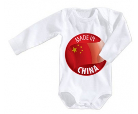 Body bebé hecho en china tamaño 3/6 meses mangas largas