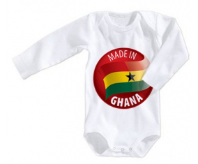Body Bebé Hecho en Ghana talla 3/6 meses mangas largas