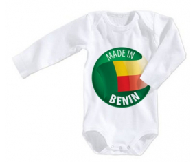 Body bebé hecho en benin tamaño 3/6 meses mangas largas