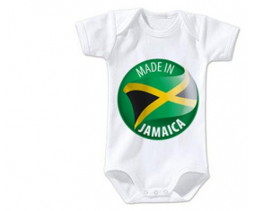 Body bebé hecho en jamaica talla 3/6 meses mangas cortas