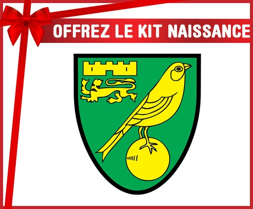 kit naissance bebé personalizado Norwich City Football Club