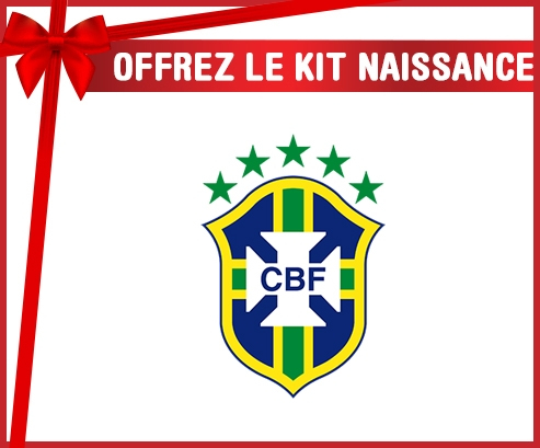 kit naissance bebé personalizó a la selección brasileña de fútbol