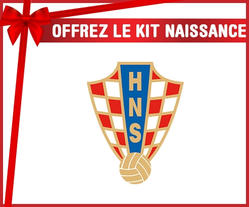 kit naissance bebé personalizado selección de fútbol de Croacia