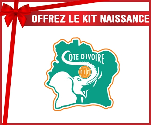 kit naissance bebé personalizado equipo nacional de fútbol de Costa de Marfil