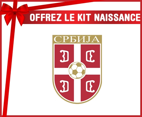 kit naissance bebé personalizada selección de fútbol de Serbia