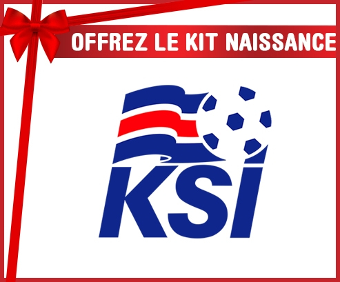 kit naissance bebé personalizado selección de fútbol de Islandia