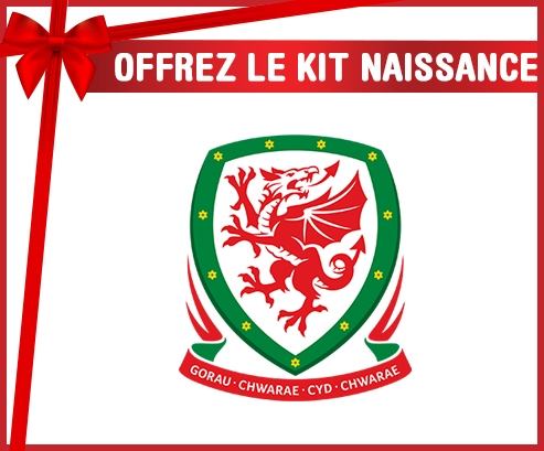 kit naissance bebé personalizado equipo nacional de fútbol de Gales